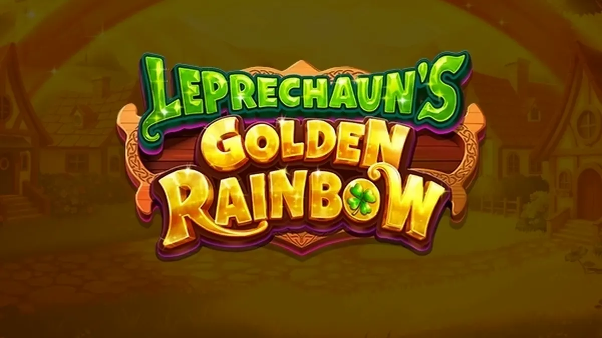 Tampilan visual slot Leprechaun's Golden Rainbow dengan tema Irlandia
